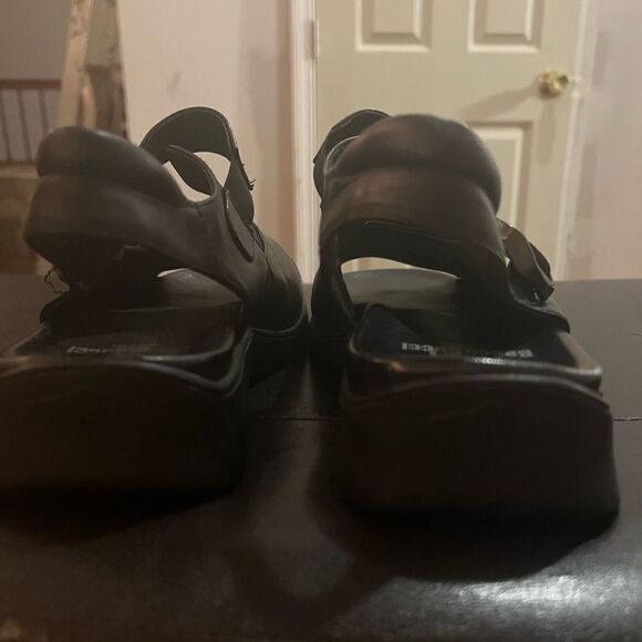 Bacco Bucci Sandals Black Leather - Made In Italy - Picture 7 of 9